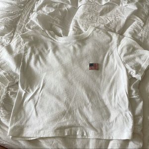 Brandy Melville flag crop top